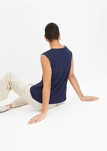 Top met broderie anglaise, bonprix