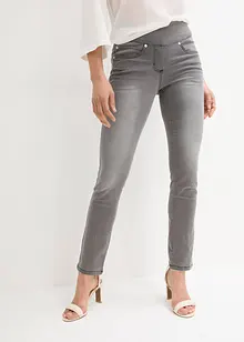 Straight jeans mid waist, super stretch met comfortband, bonprix
