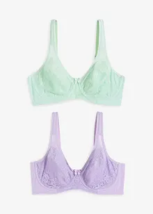 Minimizer bh met gewatteerde bandjes (set van 2), bonprix