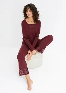 Pyjama met kant (2-dlg. set), bonprix