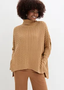 Oversized poncho trui, bonprix