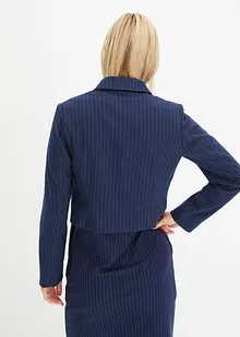 Korte blazer met krijtstrepen, bonprix