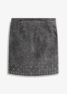 Spijkerrok met studs, bonprix