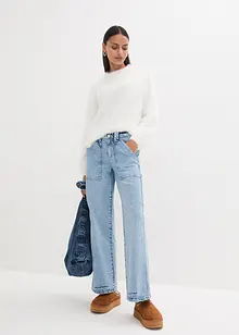 Cargo jeans met mid waist, John Baner JEANSWEAR