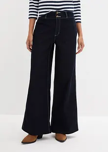 Wide leg stretch jeans met high waist, bonprix