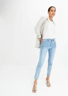 Skinny jeans met stras, bonprix