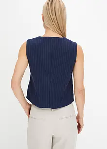 Gilet met krijtstrepen, bonprix