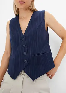 Gilet met krijtstrepen, bonprix