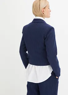 Korte blazer met krijtstrepen, bonprix