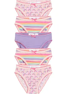 Meisjes slip (set van 5), bonprix