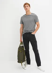 Slim fit stretch cargo jeans, straight, bonprix