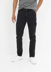 Slim fit stretch cargo jeans, straight, bonprix