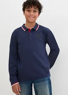 Poloshirt van biologisch katoen, lange mouw, bonprix