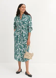 Oversized jurk met strikkoordjes, bonprix