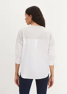 Blouse met sweat inzet, 3/4 mouw, bonprix