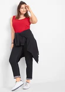 Mom jeans mid waist, long, bonprix
