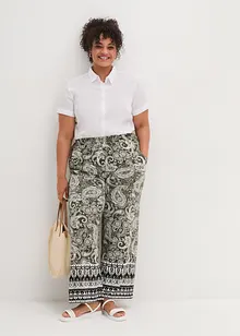 Wijde palazzo broek in een zachte viscosemix, bonprix