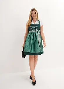 Dirndl met opstaande kraag, knielang (2-dlg. set), bonprix