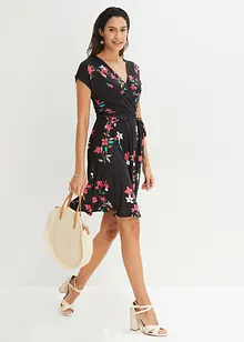 Jersey jurk in wikkellook, bonprix