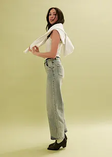 Wide leg jeans met high waist, bonprix