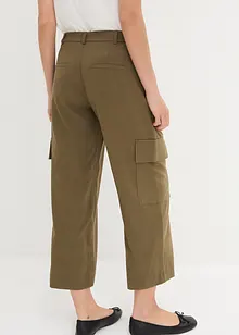 Wijde 7/8 cargo broek, bonprix