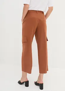 Wijde 7/8 cargo broek, bonprix