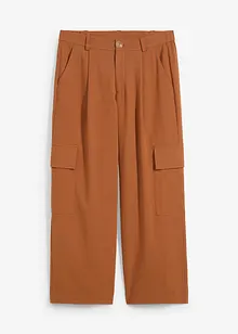 Wijde 7/8 cargo broek, bonprix