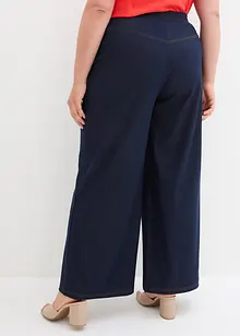 Jersey Marlene Dietrich broek in denim look, bonprix