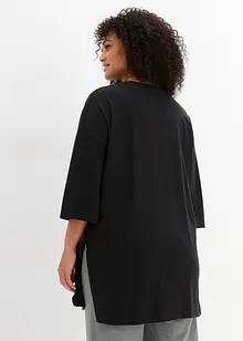 Oversized longshirt met zijsplitten, bonprix