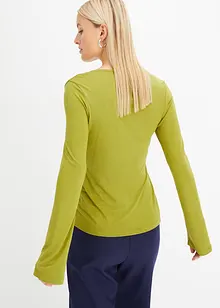 Longsleeve van viscose, bonprix