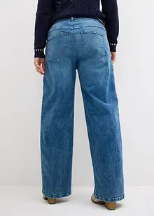 Wide leg jeans met mid waist, bonprix