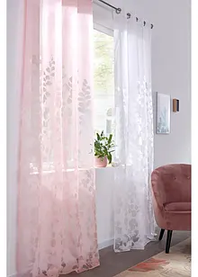 Transparant gordijn van ausbrenner met bladeren (1 stuk), bonprix