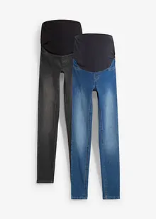 Skinny zwangerschapsjegging met katoen (set van 2), bonprix