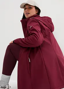 Lange outdoor softshell jas met teddyfleece, bonprix