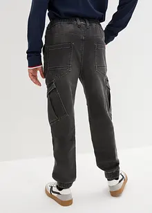 Jongens jeans met cargozakken, regular fit, bonprix