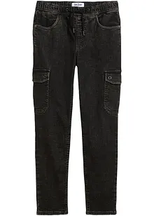 Jongens cargo jeans, regular fit, bonprix