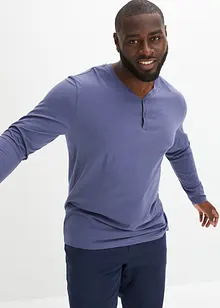 Essential Henley shirt van biologisch katoen, lange mouw, bonprix