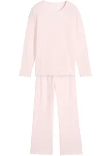 Meisjes geribde pyjama (2-dlg. set), bonprix