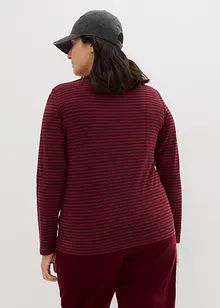 Gestreepte longsleeve met boothals, bonprix