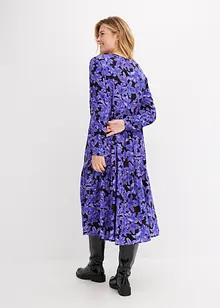 Midi jurk met bloemenprint, bonprix