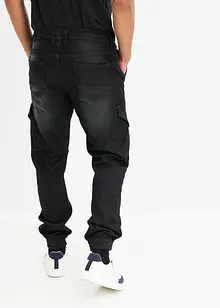 Regular fit jogging jeans met cargozakken, straight, bonprix