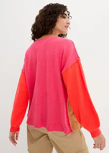 Oversized vest met colourblocking, bonprix