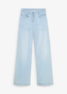 Wide leg jeans met mid waist, bonprix