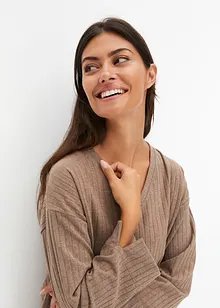 Geribd huispak met wijde pijpen, bonprix