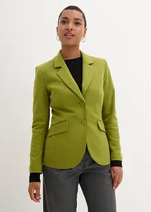 Getailleerde blazer van katoen-jersey, bonprix