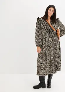 Maxi jurk met kanten inzet, bonprix