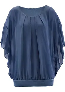 Chiffon blouse met ondershirt, bonprix