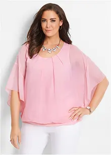 Chiffon blouse met ondershirt, bonprix