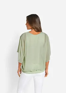 Chiffon blouse met ondershirt, bonprix