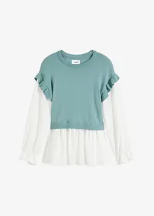 Trui met blouse-inzet, bonprix